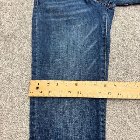Ella Moss High Waist Straight Denim Jeans Juniors 6/28 Blue Medium Wash Casual - Picture 14 of 16